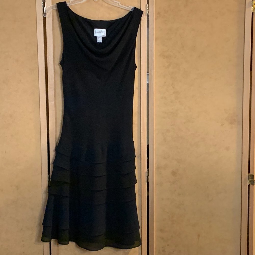 Joseph Ribkoff Sleeveless Black Dress Size 8